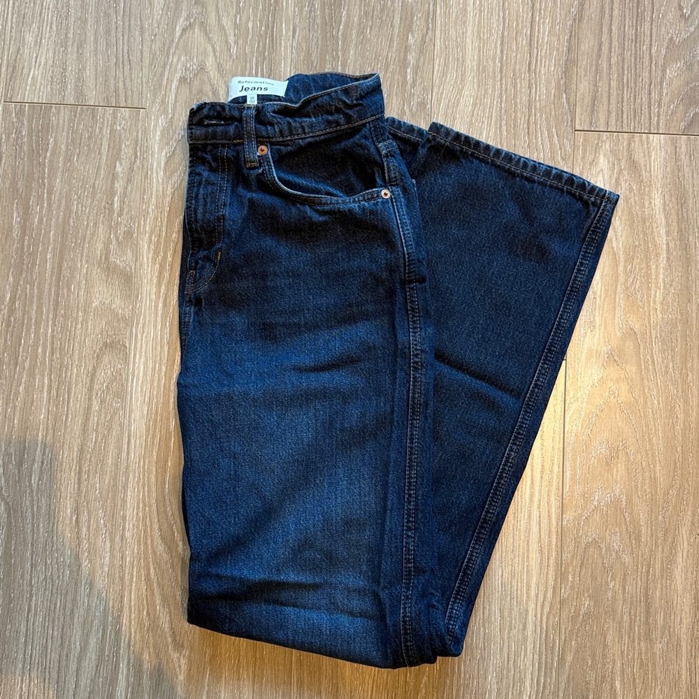 Reformation Val 90s Mid Rise Straight Jeans